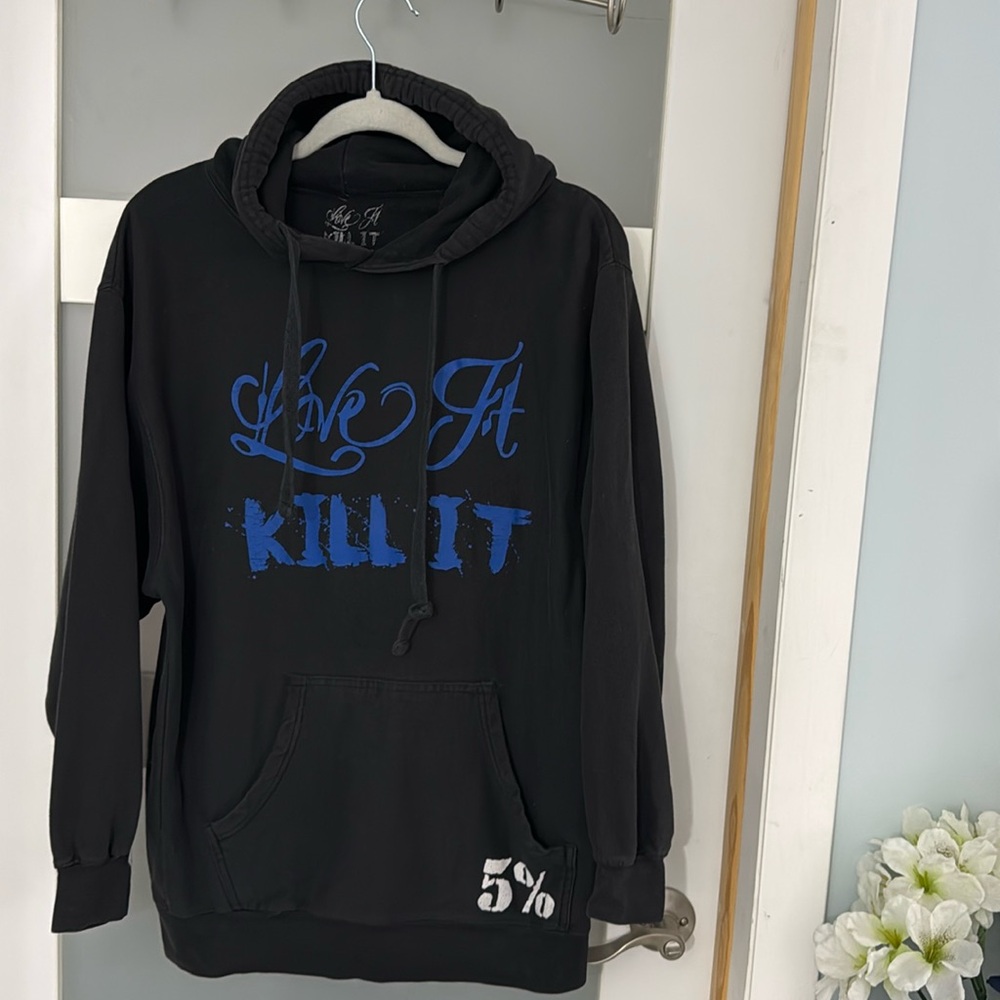 KILL IT,  HOODIE (BLACK) Size Medium )